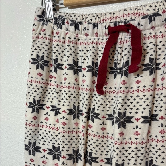 Burt’s Bees Adult Organic Cotton Pajama Pants Size Medium | Christmas print | - Picture 2 of 7